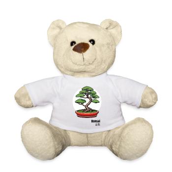 Bonsai Japan Tree - Teddy Bear - white - Front