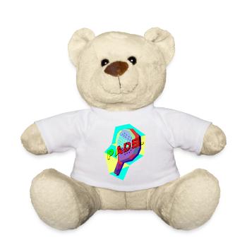 Raquette de padel Tennis Sport I Cadeau - Nounours - blanc - Devant