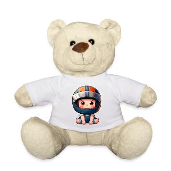 Baby Biker - Baby - Biker - Teddy Bear - white - Front