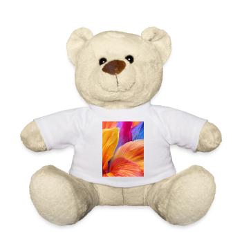 Abstract Petal 2 - Teddy Bear - white - Front
