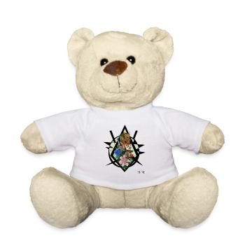 Kriegerin im blumenfeld - Teddy - Weiß - Vorne