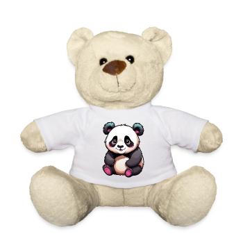 Cute Cartoon Panda Bear - Teddy Bear - white - Front