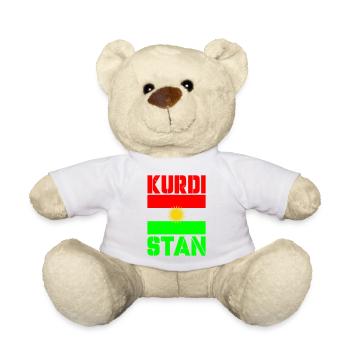 Drapeau du Kurdistan - Nounours - blanc - Devant