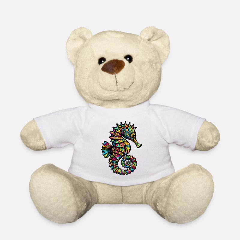 hippocampe - Nounours - blanc