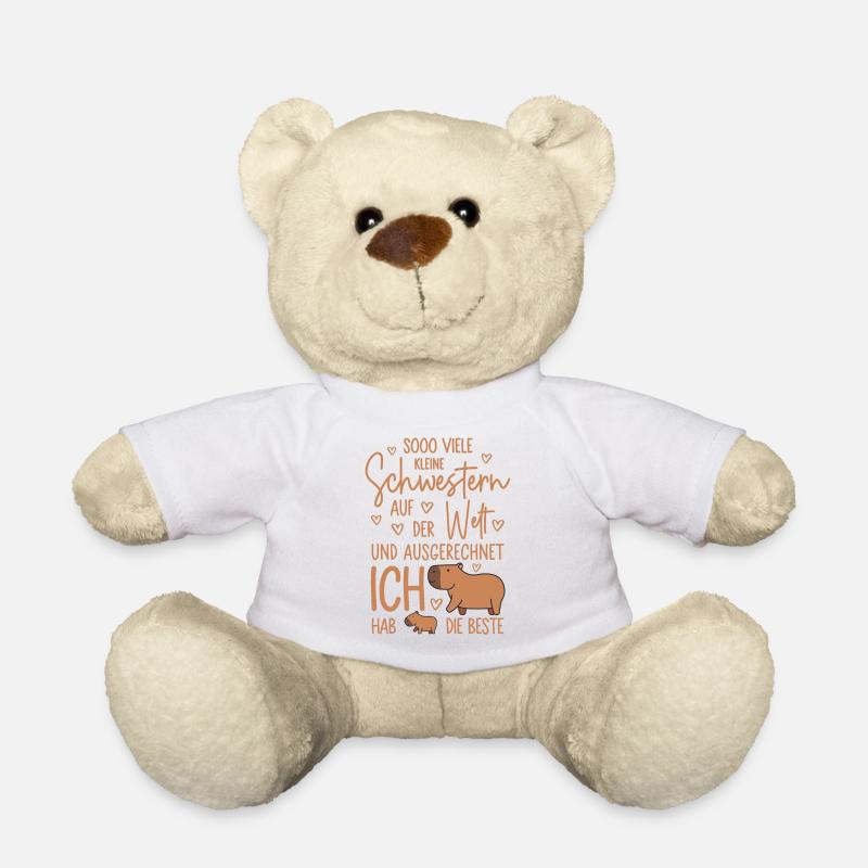 So viele Schwestern - Capybara - Kleine Schwester - Teddy - Weiß