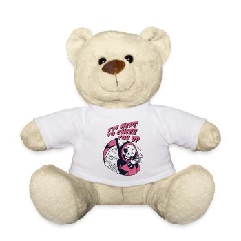 Fröhlicher Sensenmann – Eine süße Überraschung - Teddy - Weiß - Vorne