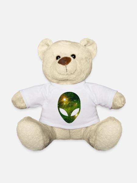 Cosmic Alien - Teddy Bear - white
