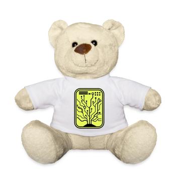 Micro-puce - Nounours - blanc - Devant