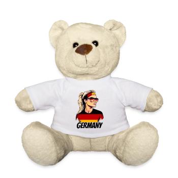 Germany Flag Flag Woman Sunglasses Fan - Teddy Bear - white - Front