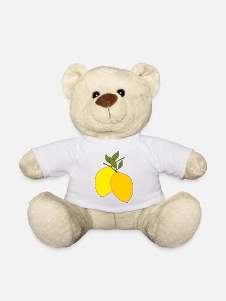 zitronen doppelt - Teddy - Weiß