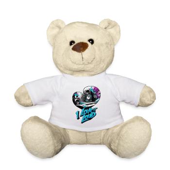 Ich liebe es laut - Teddy - Weiß - Vorne