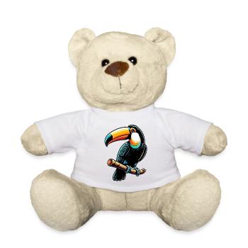 Toucan - Teddy Bear - white - Front