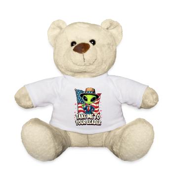 Emmenez-moi à votre leader USA Patriot Alien - Nounours - blanc - Devant