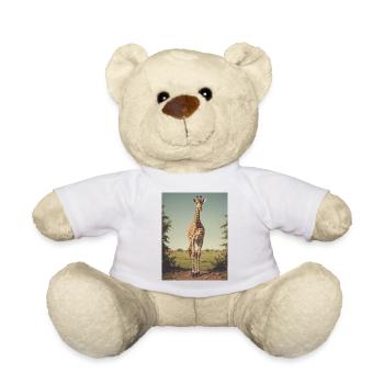 Girafe avec chaussettes - Nounours - blanc - Devant