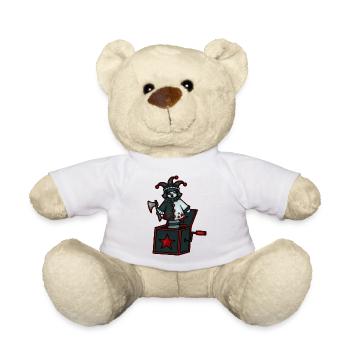 Jackie in the Box - Teddy Bear - white - Front