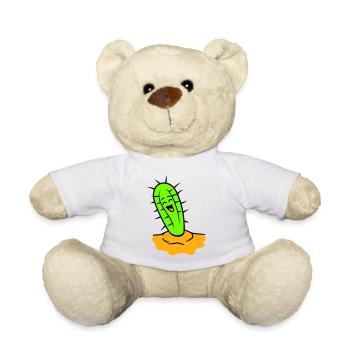 Cactus rieurs Cactus Visage Désert épineux - Nounours - blanc - Devant