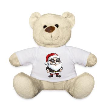 Lunettes de soleil Père Noël - Nounours - blanc - Devant
