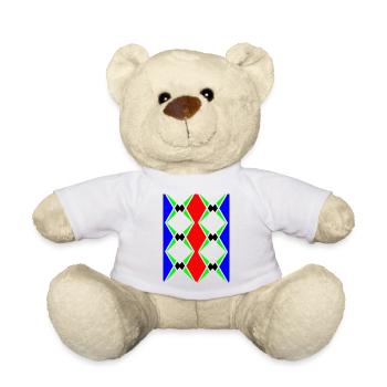 Design unique multicolore - Nounours - blanc - Devant