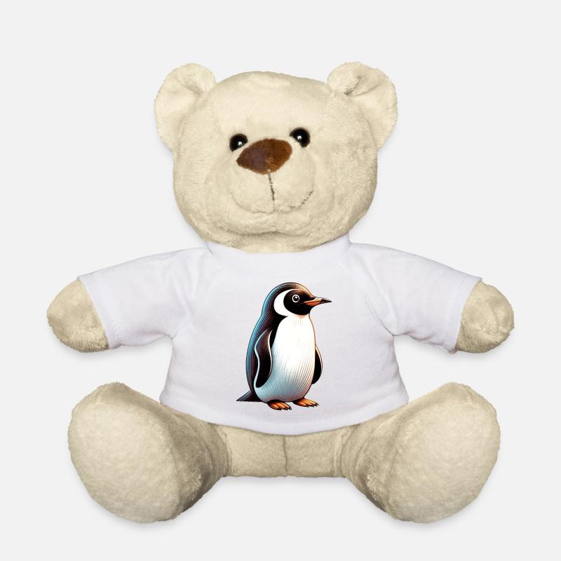 Pinguin - Teddy - Weiß