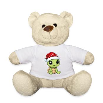 Tortue Noël Mignon Noël mignon - Nounours - blanc - Devant