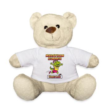 T-Rex Marathonien - Nounours - blanc - Devant