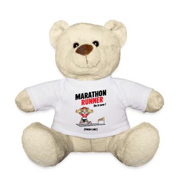 Marathonien léopard - Nounours - blanc - Devant