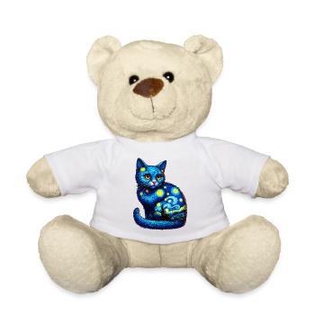 Cat - Teddy Bear - white - Front