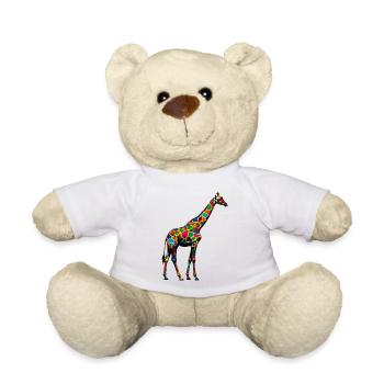 Girafe - Nounours - blanc - Devant