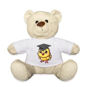 Küken Student studieren Einschulung Kinder - Teddy - Weiß - Vorne