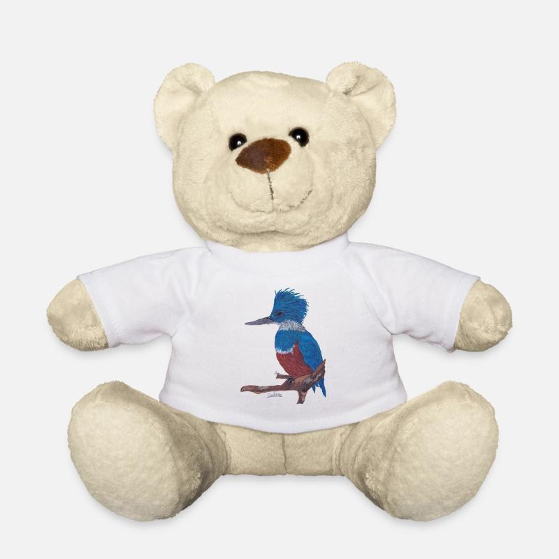 Ein charismatischer Eisvogel. - Teddy - Weiß