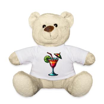 Cocktail - Teddy Bear - white - Front