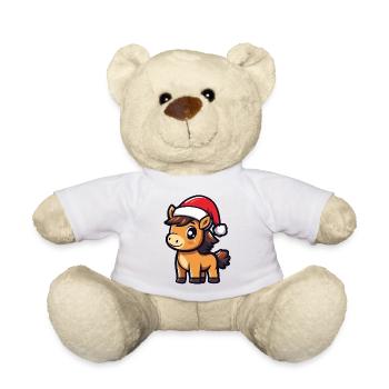 Pferd Weihnachten - Teddy - Weiß - Vorne
