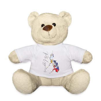 Philippines Flag in the Philippines Map EN - Teddy Bear - white - Front