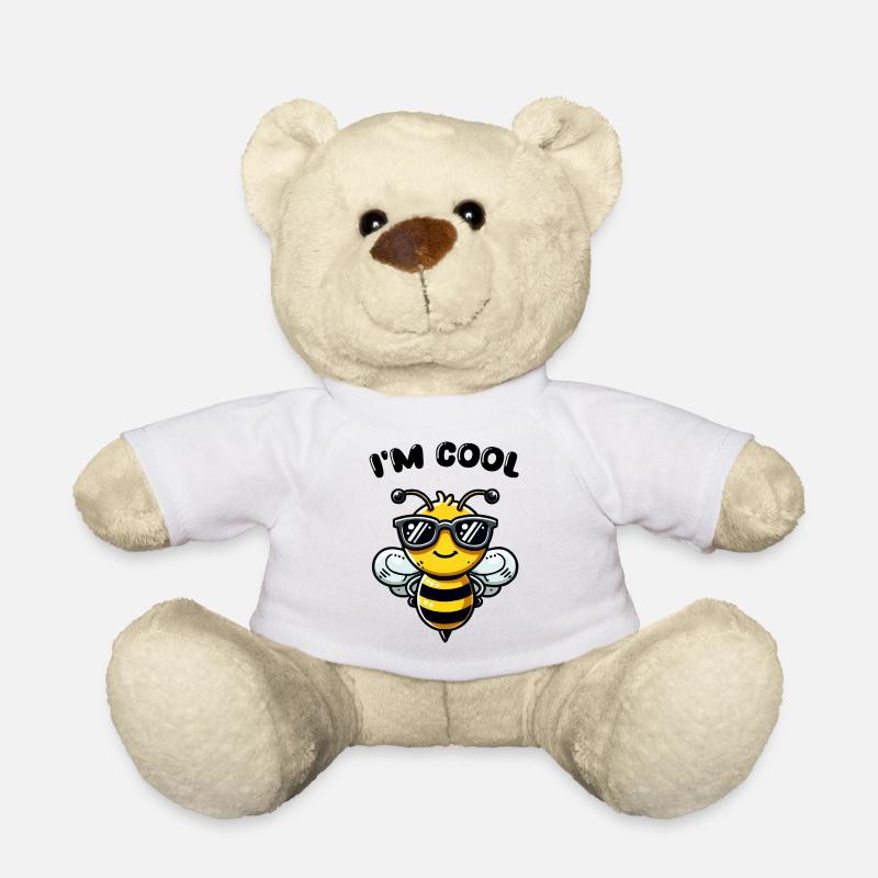 biene comic sonnenbrille - Teddy - Weiß