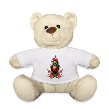 The Gothic Elegance of the Heart - Teddy Bear - white - Front