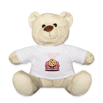 I crumble under pressure - Teddy Bear - white - Front