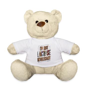 Non intolérant au lactose - Nounours - blanc - Devant