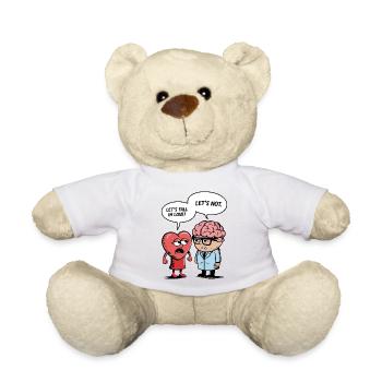 Love and brain - Teddy Bear - white - Front