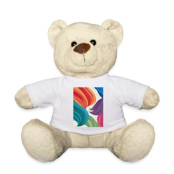 Couleurs légères comme une plume - Nounours - blanc - Devant