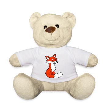 Fox Red Fox Wild Animal Clever Forest Inhabitants - Teddy Bear - white - Front