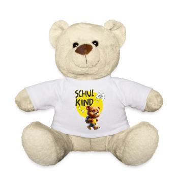 Schulkind Bärenstark kleiner Bär Bärenklasse - Teddy - Weiß - Vorne