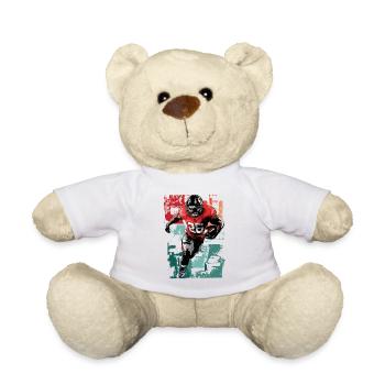 Joueur de football américain USA Amérique Sports Rétro - Nounours - blanc - Devant