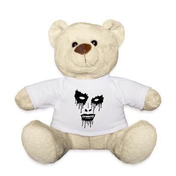 Le visage noir du mal - Nounours - blanc - Devant