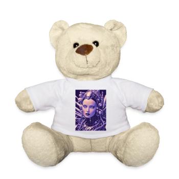 BioCyber Königin: Metallporträt - Teddy - Weiß - Vorne