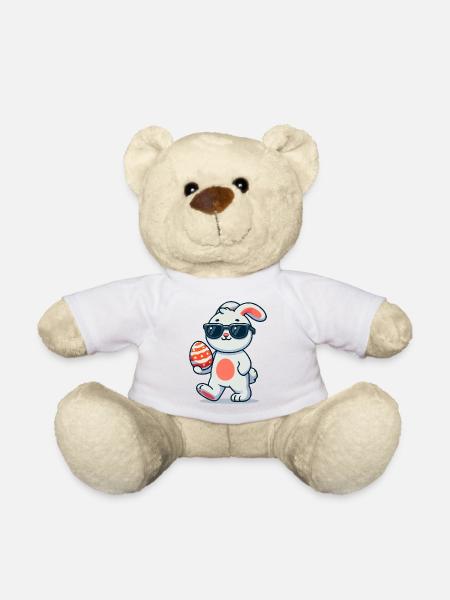 Påskeharen påske - Teddybjørn - hvit