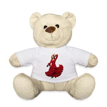 Mona Lisa (La Joconde) flamenco - Nounours - blanc - Devant