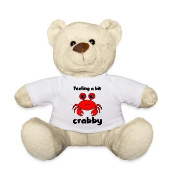 Se sentir un peu - drôle de crabe - Nounours - blanc - Devant