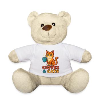 Café et chats – Le début de journée parfait - Nounours - blanc - Devant