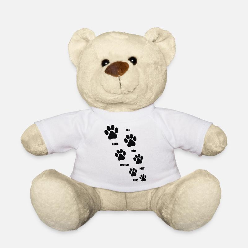 Dog Forever - Teddy Bear - white