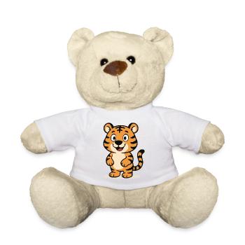 Tiger Comic - Teddy Bear - white - Front